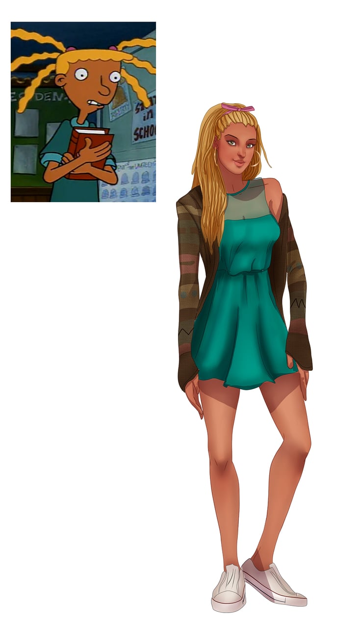 Nadine From Hey Arnold 90s Cartoon Characters As Adults Fan Art 2103