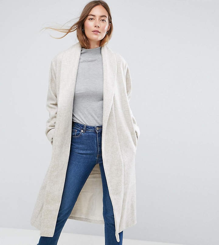 Asos Tall Shawl Collar Belted Coat