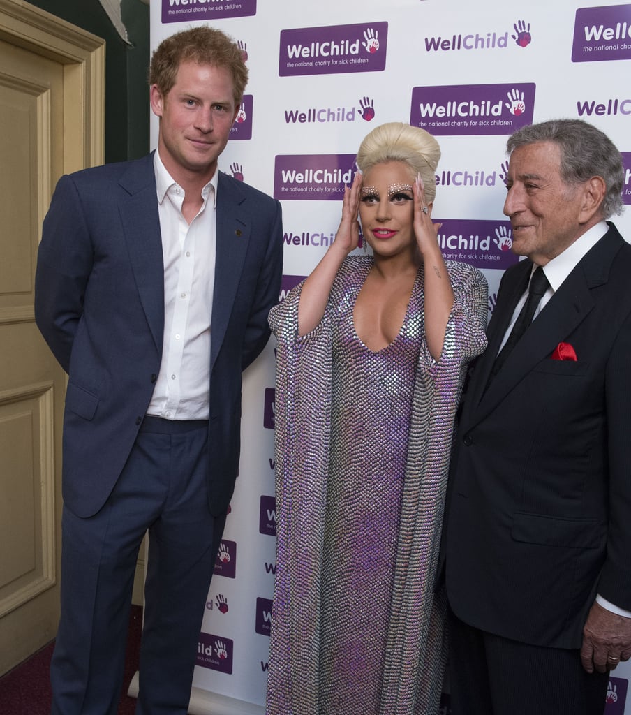Prince Harry and Lady Gaga at the WellChild Gala in London