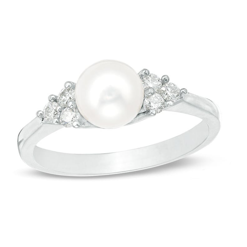 Zales pearl engagement deals rings