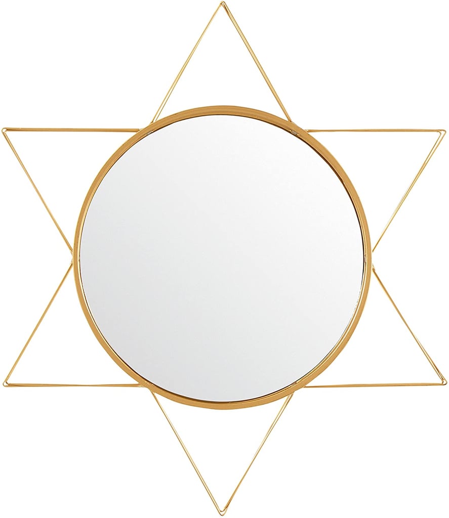 Rivet Modern 3-D Star Shaped Metal Mirror Home Decor