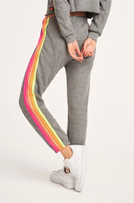 aviator nation stripe sweatpants