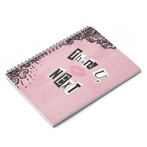 Thank U, Next Burn Book Spiral Notebook ($11)