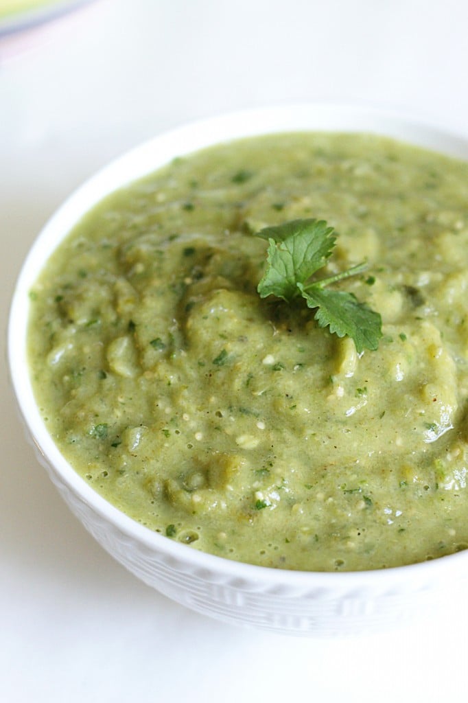 If classic guacamole doesn’t provide enough of a kick for you and your chips, try this creamy avocado salsa verde.