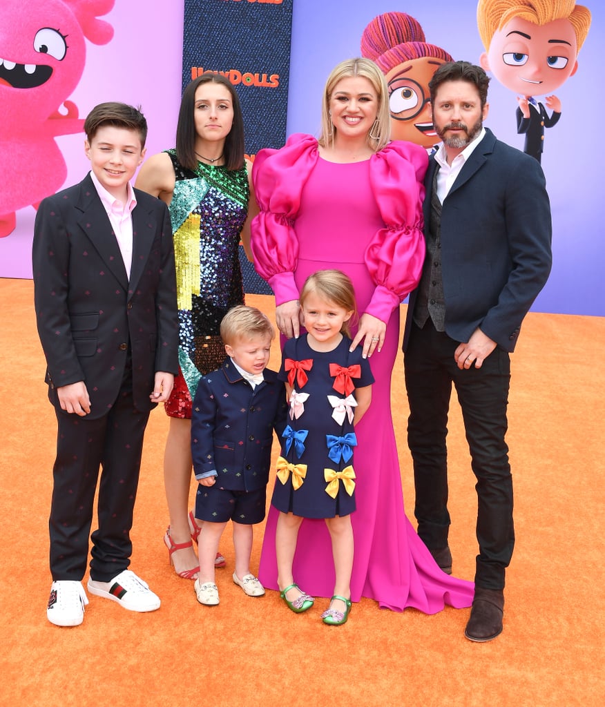 Pictured: Seth Blackstock, Remington Alexander Blackstock, Savannah Blackstock, Kelly Clarkson, River Blackstock, and Brandon Blackstock