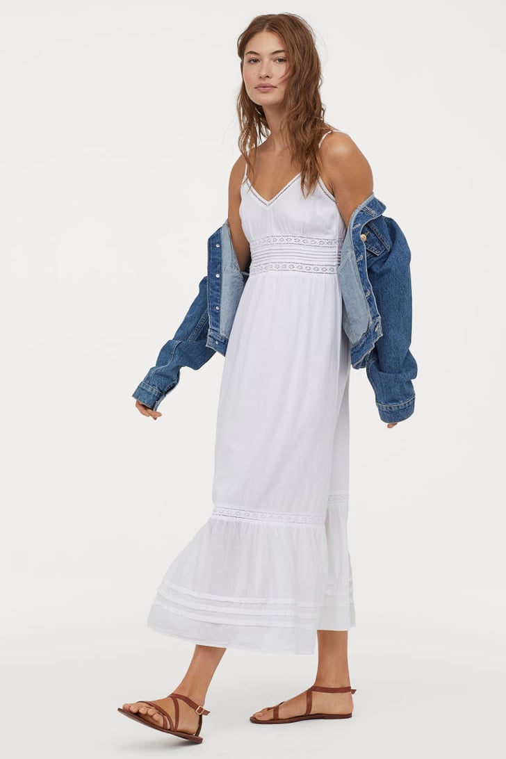 H&M Long Dress With Lace Details | Cute Summer Dresses 2019 | POPSUGAR ...