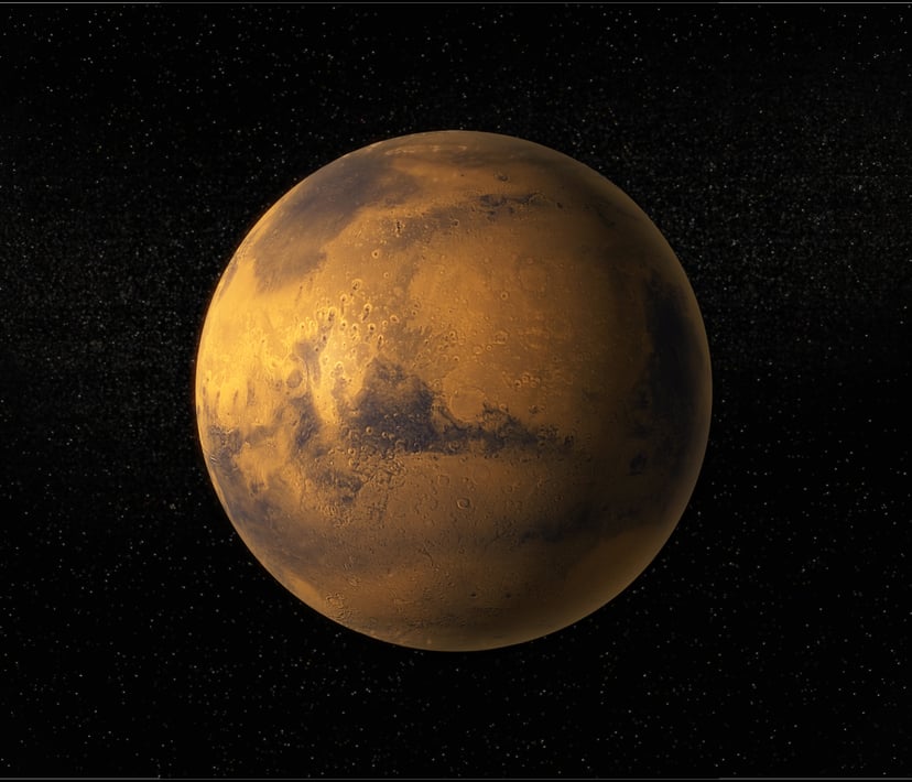 Mars, computer artwork.
