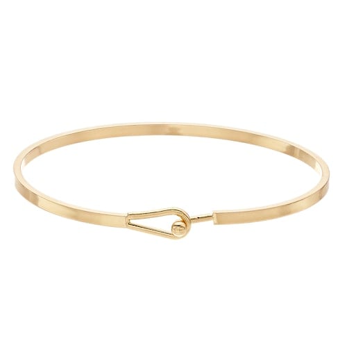 LC Lauren Conrad Gold Tone Hook Bangle Bracelet