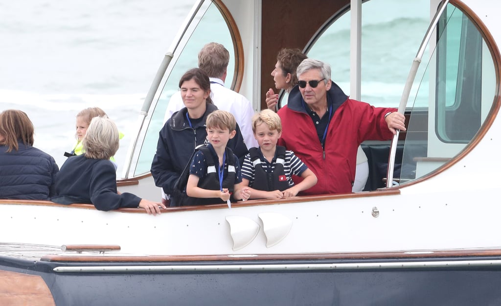 Prince George and Princess Charlotte at King's Cup Race 2019