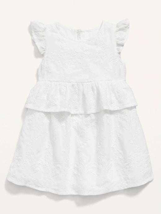 Old Navy Ruffle-Sleeve Tiered Eyelet Dress