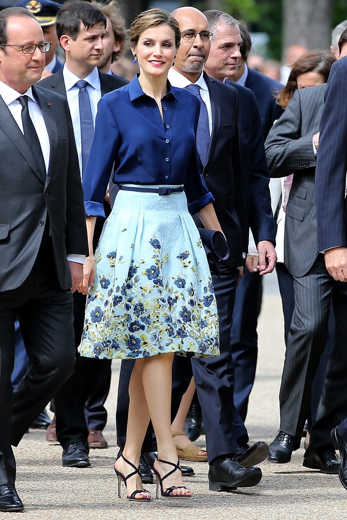 Queen Letizia Wearing Prints