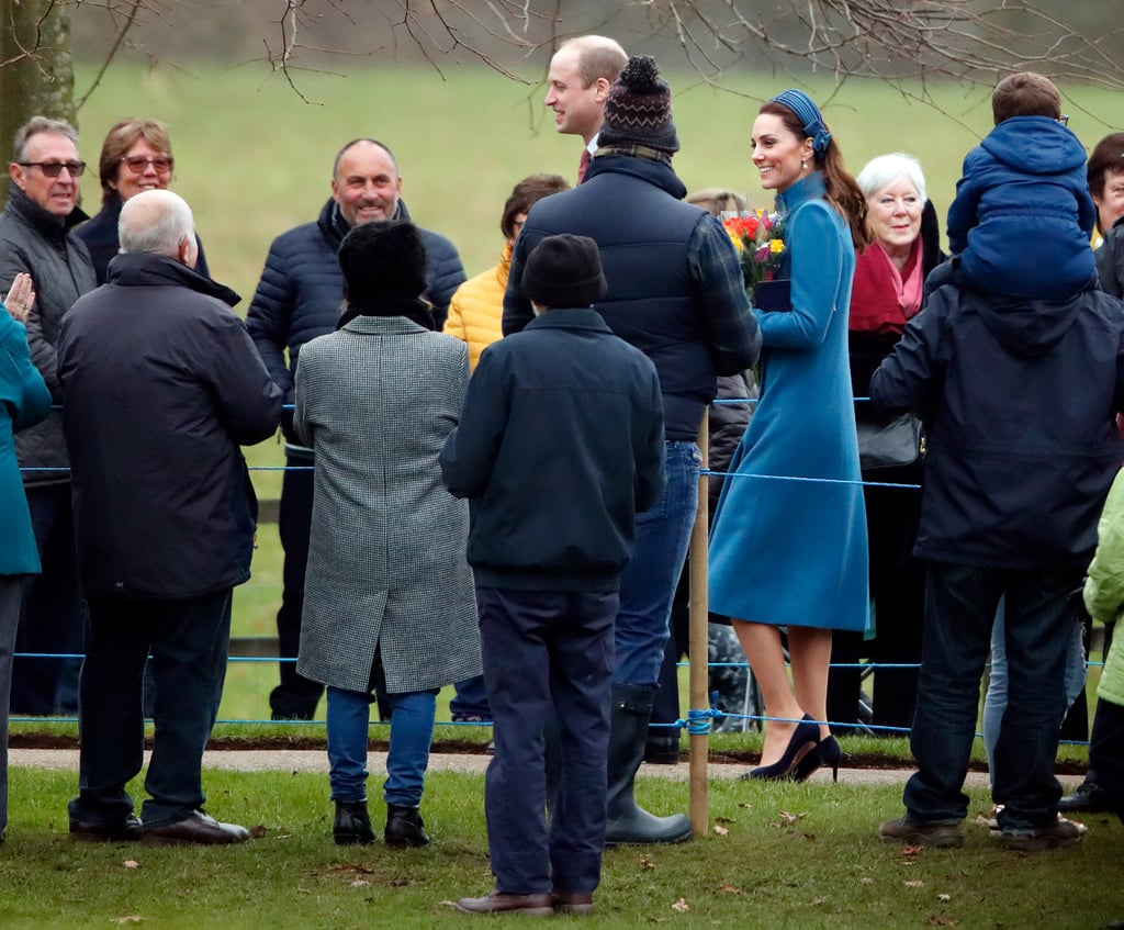 Prince William and Kate Middleton at Church Jan. 2019