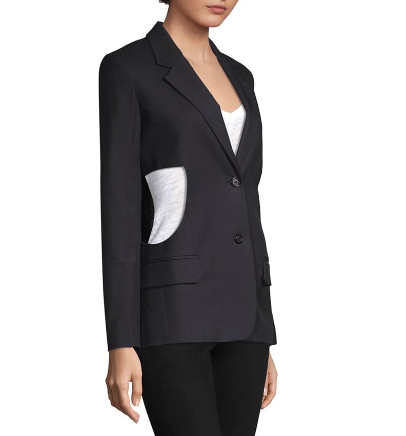 Helmut Lang Cutout Canvas Blazer