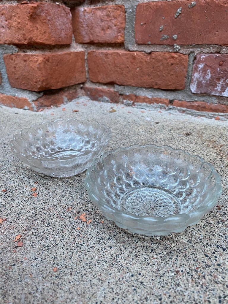 Vintage Small Glass Bubble Dishes