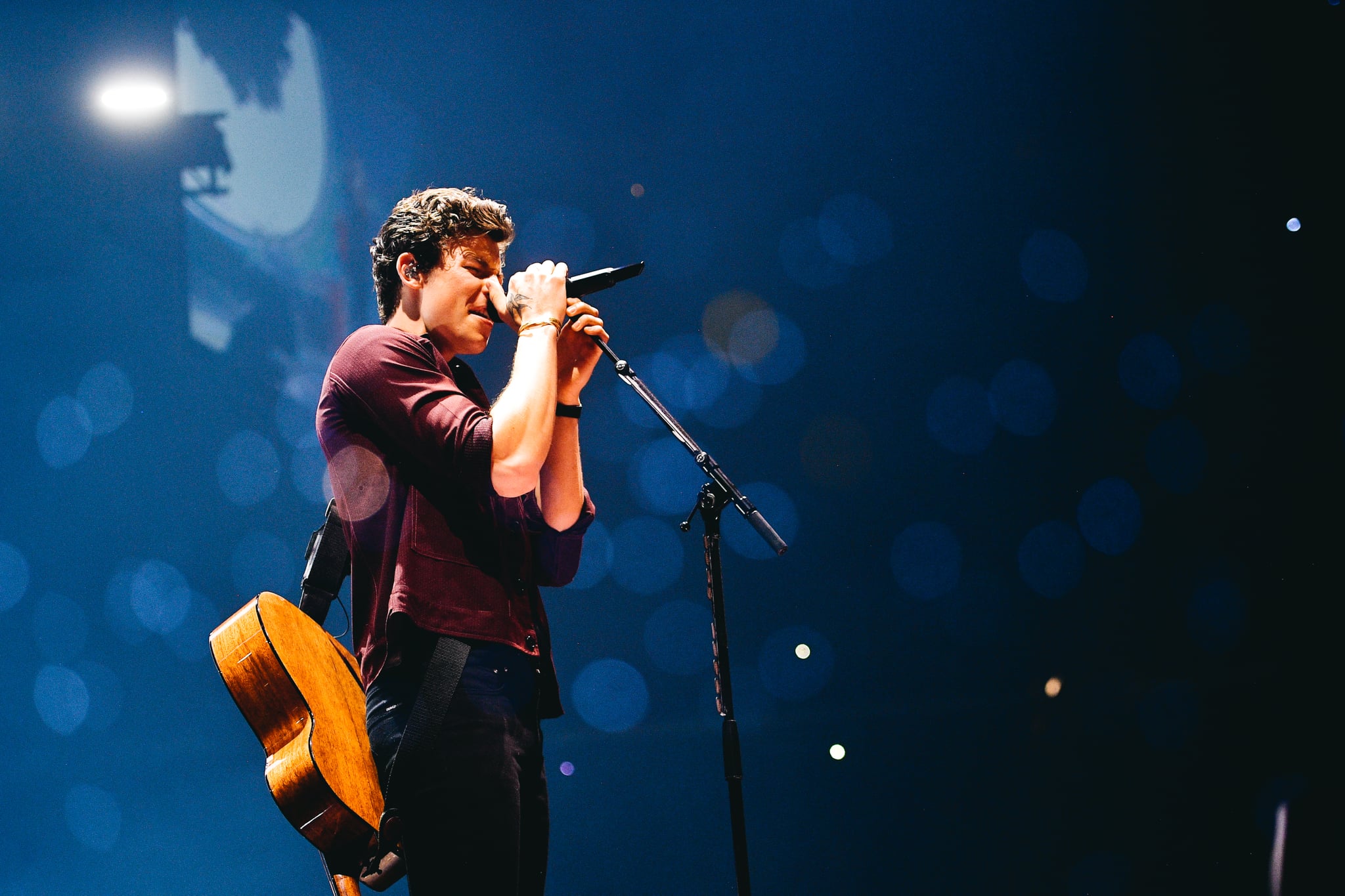 LOS ANGELES, CALIFORNIA - JULY 05: Shawn Mendes performs in concert in Los Angeles, CA at Staples Centre on July 05, 2019 in Los Angeles, California. (Photo by Matt Winkelmeyer/Getty Images)