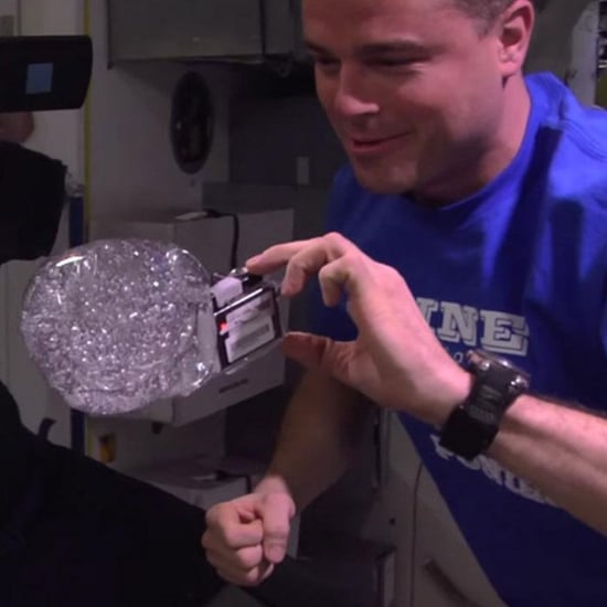 Astronauts Make Water Bubble in Space