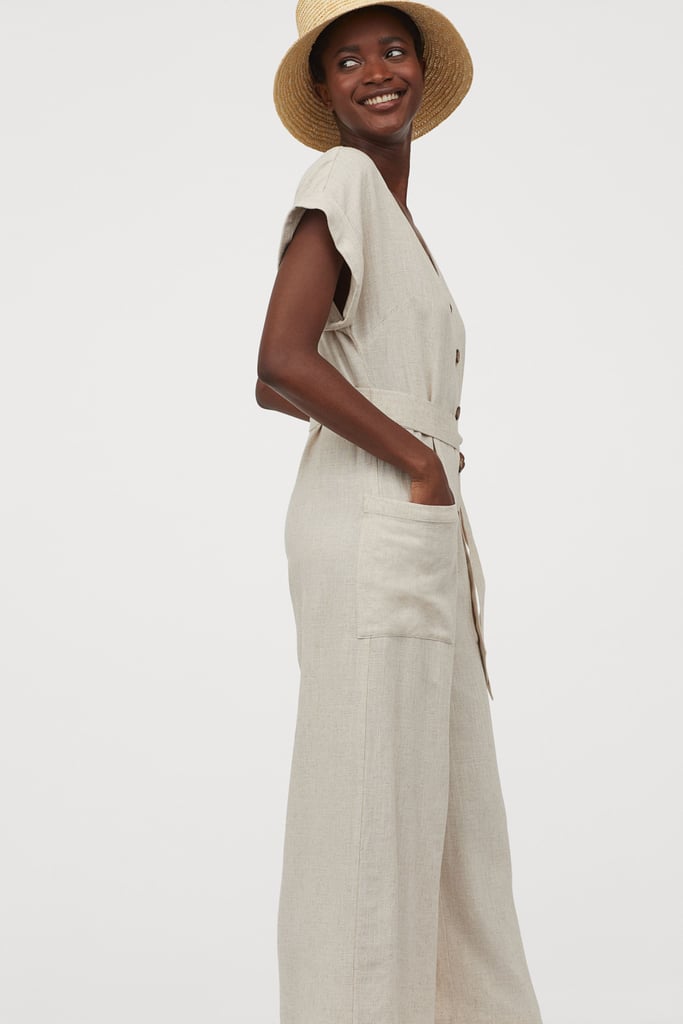 H&M Linen-blend Jumpsuit