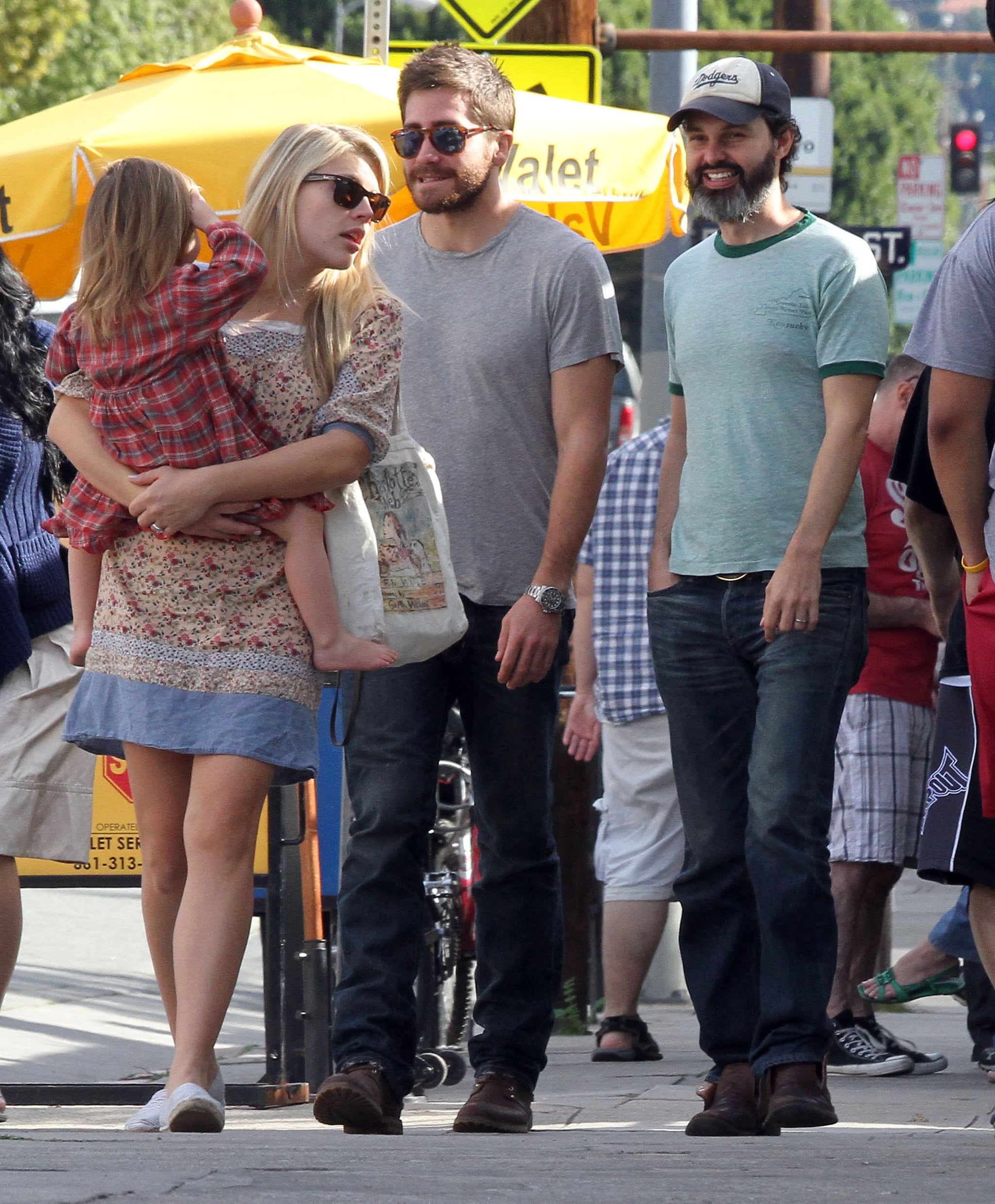 Pictures Of Jake Gyllenhaal With Busy Philipps And Birdie Popsugar Celebrity