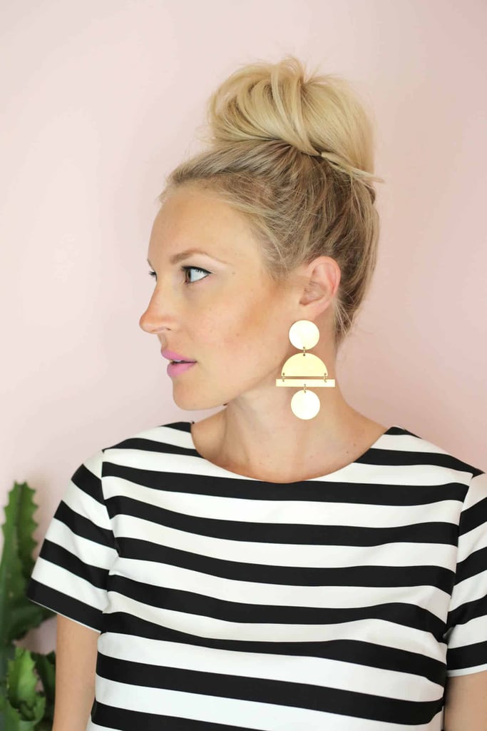 DIY Geometric Statement Earrings