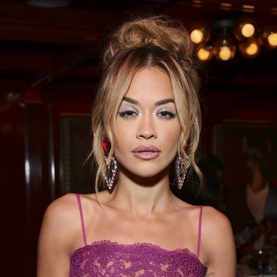 Rita Ora's Sheer Lace Dress at the Pre-Golden Globes Party