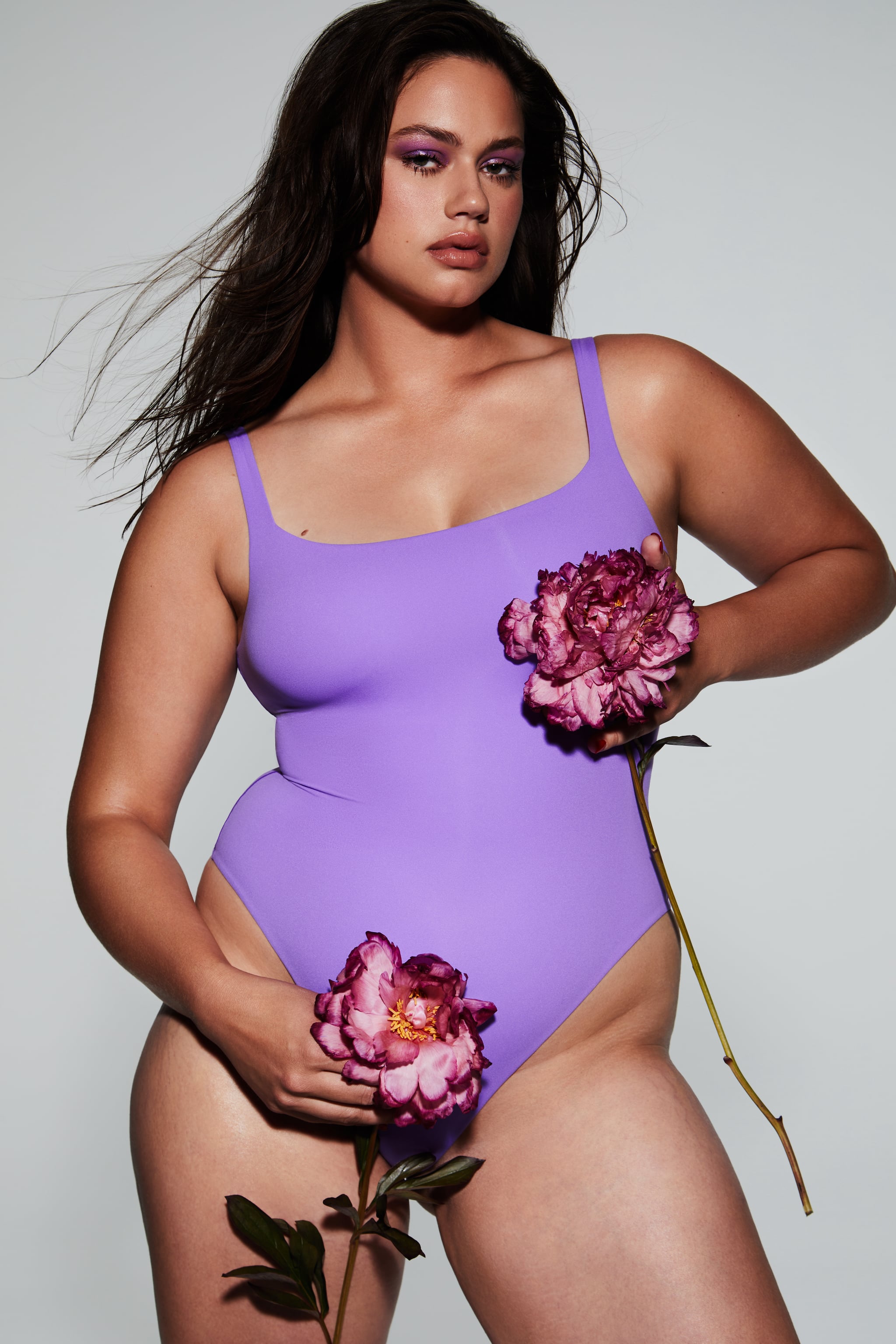 SKIMS on X: .@maletsemana stuns in the Fits Everybody High Cut Bodysuit in  Ultra Violet. / X