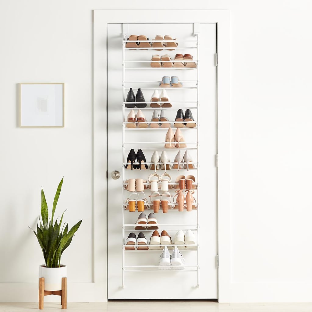 For Your Shoes: White Over the Door Shoe Rack