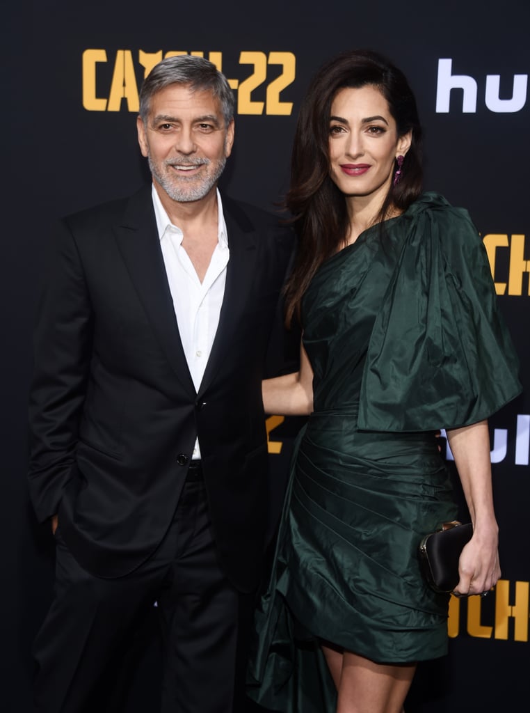 George and Amal Clooney At Catch-22 Premiere