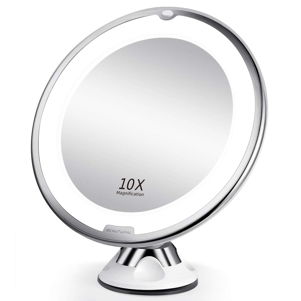 BEAUTURAL 10X Magnifying Makeup Mirror with LED