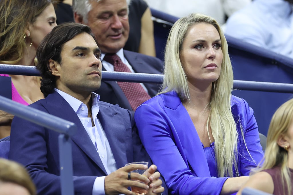 Lindsay Vonn and Diego Osorio at the US Open on Aug. 28.