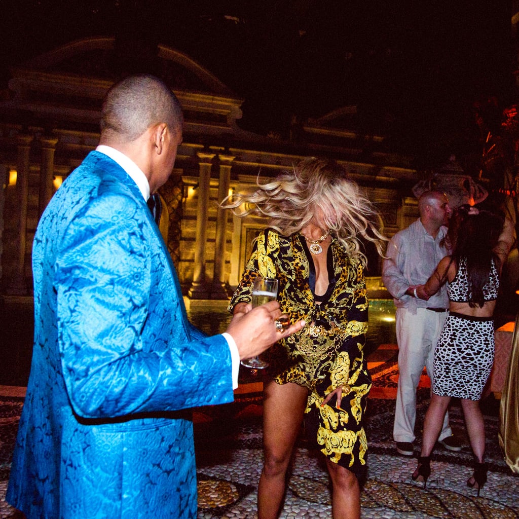 She and Jay Z got their dance on while celebrating New Year's Eve at the Versace mansion in Miami in 2013.