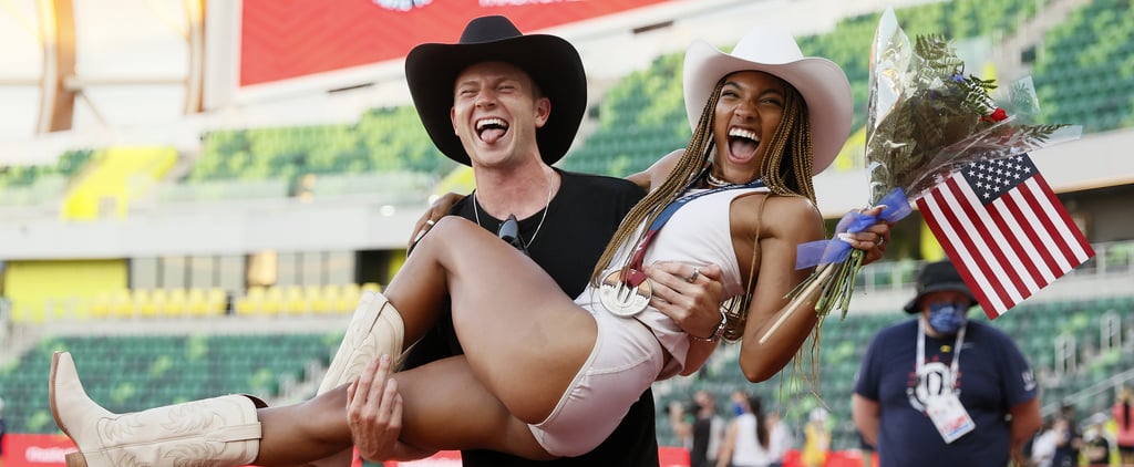 It Was Love at First Sight When Track Athletes Tara Davis and Hunter Woodhall Met at Age 16