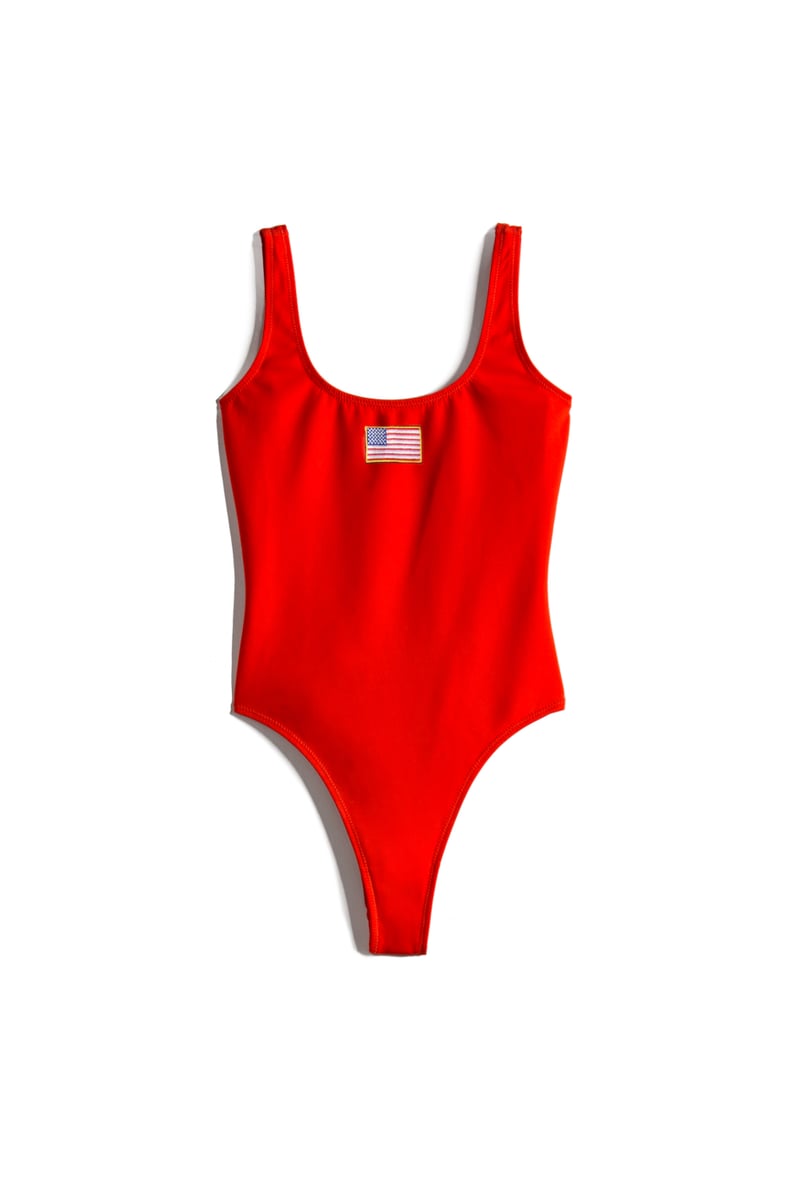 Bright Red USA One-Piece