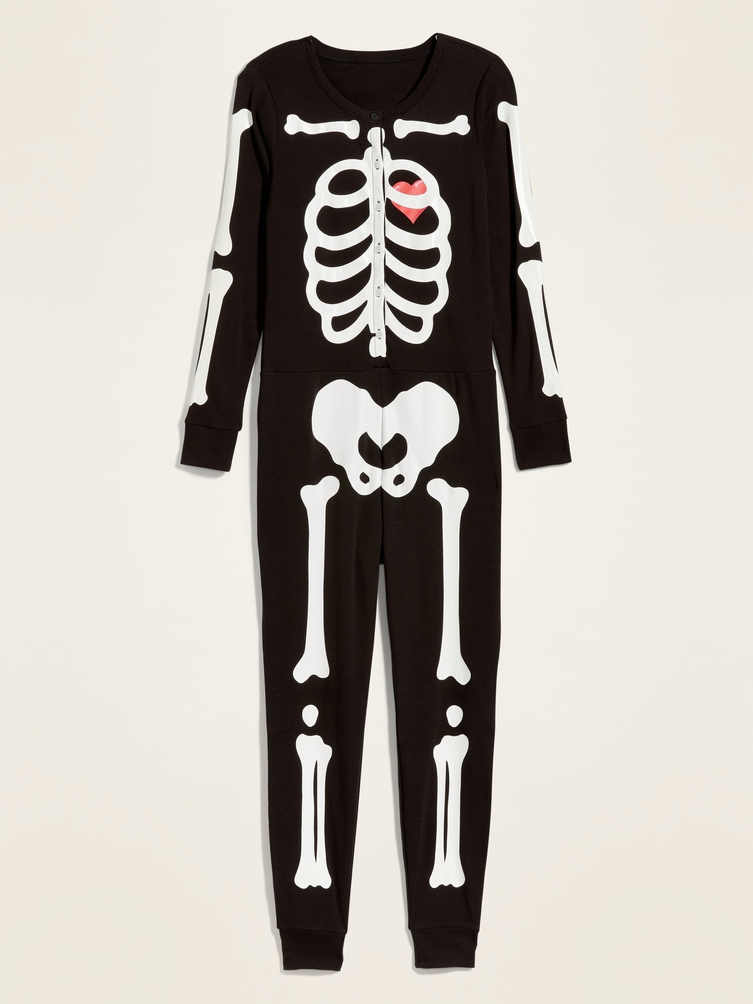 Dark Graphic One-Piece Pajamas