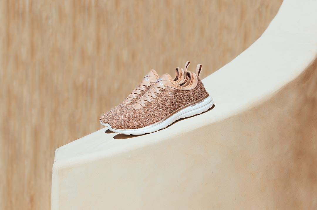 rose gold apl shoes