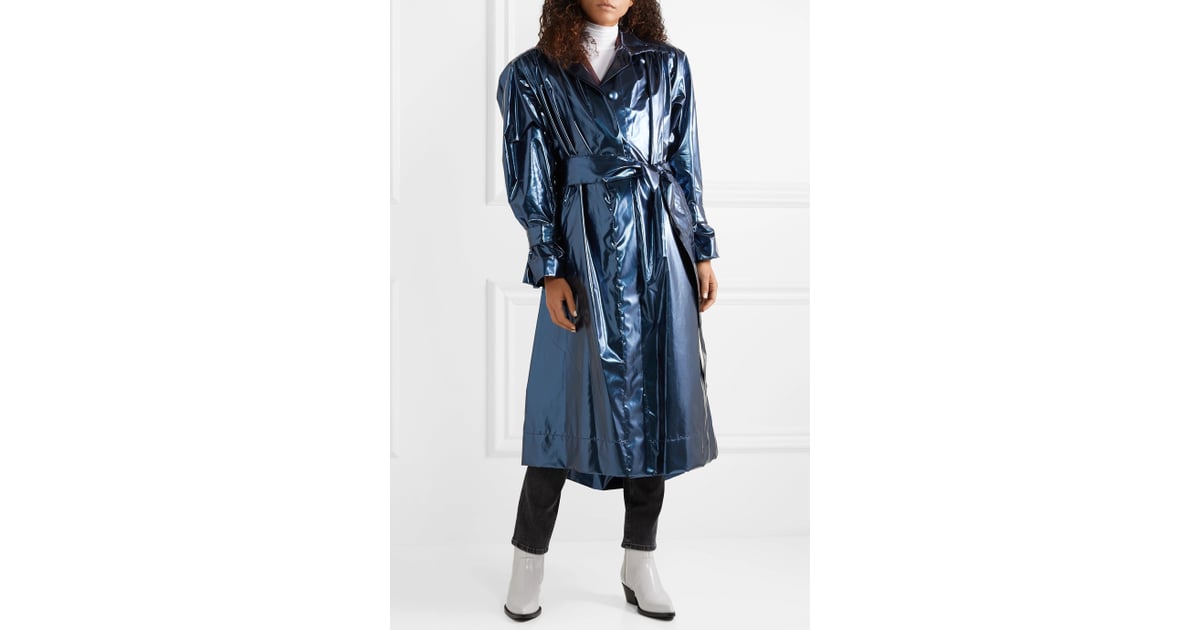 Marc Jacobs Belted Metallic Vinyl Coat The Clothes That Will