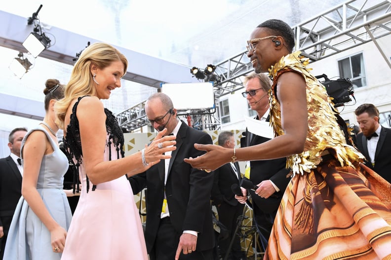 Laura Dern and Billy Porter at the 2020 Oscars