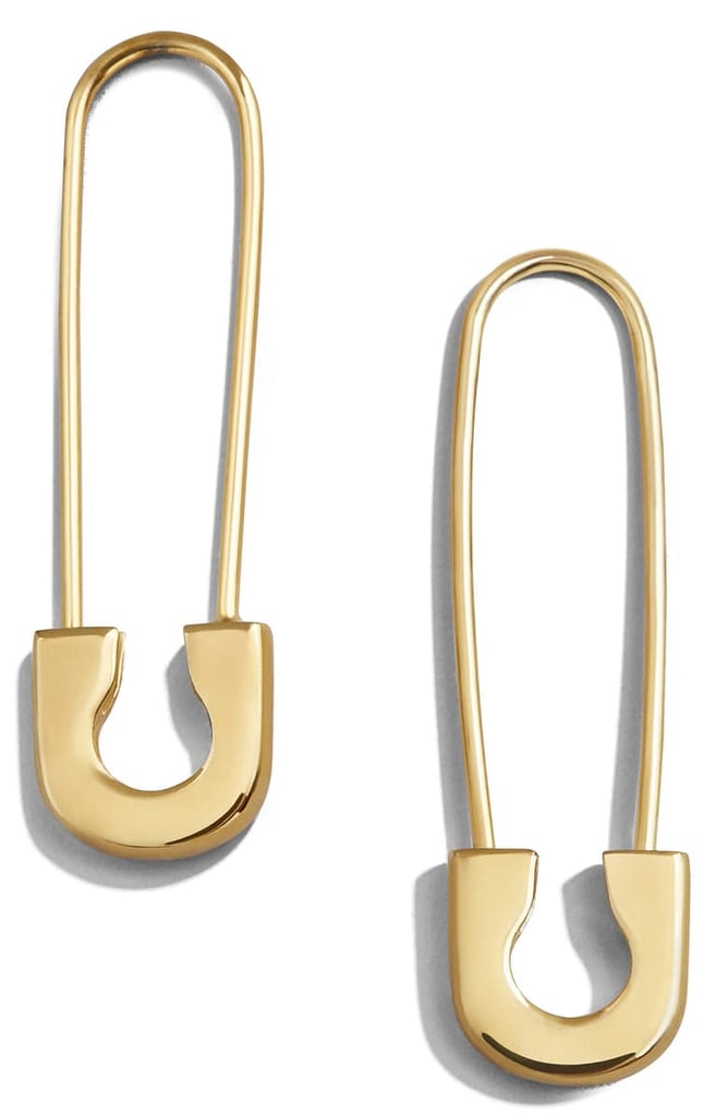 BaubleBar Spillo Vermeil Safety Pin Earrings