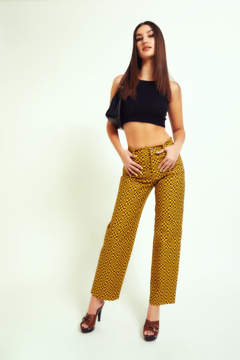 Miaou Fargo Pants in Yellow Checkered