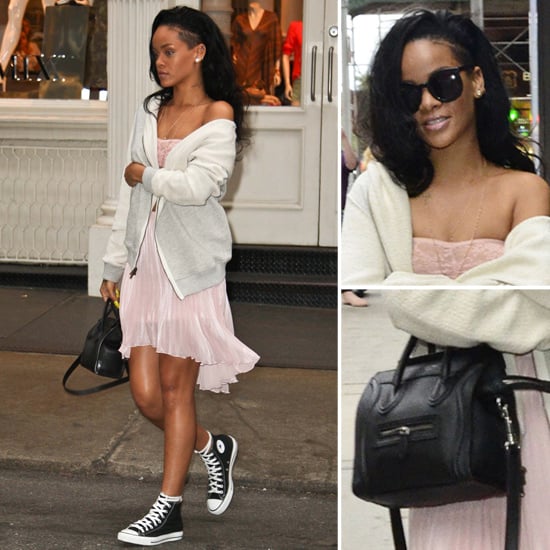 pleated skirt with converse