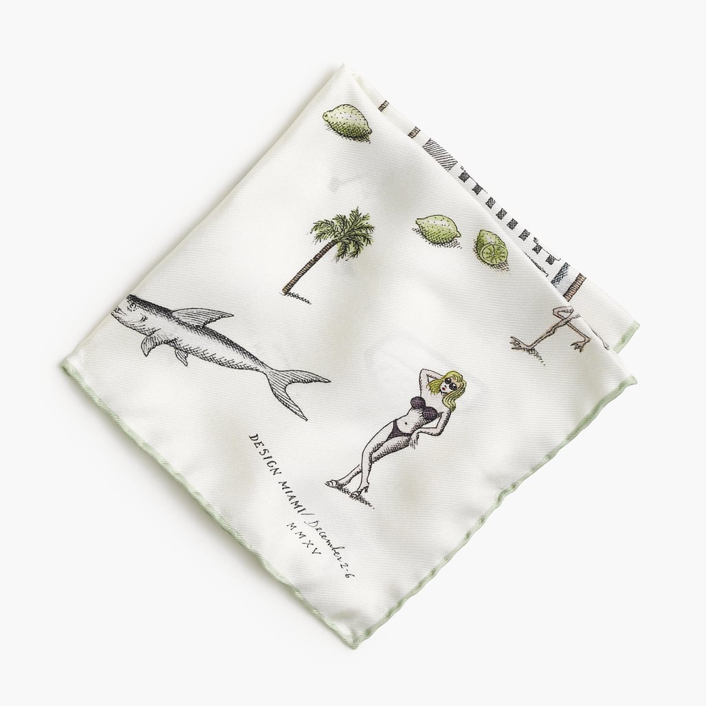 J.Crew X Pierre Le-TanTM for Design Miami/TM Pocket Square ($55)
