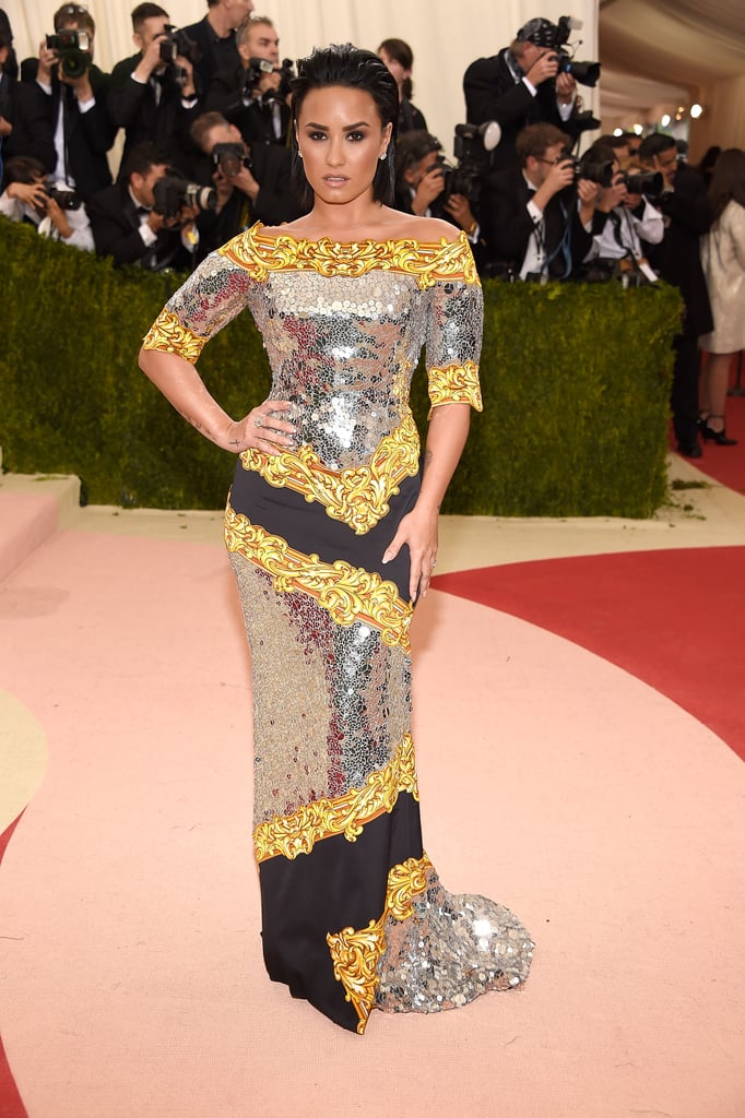Demi Lovato Moschino Dress at Met Gala 2016