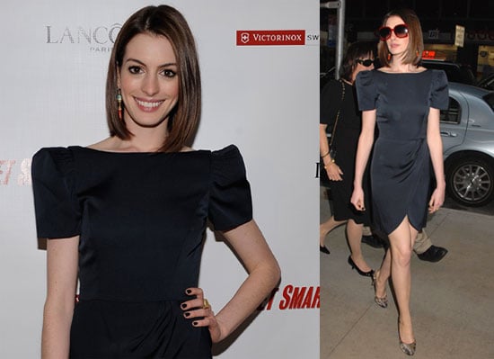Anne Hathaway Continues to Promote Get Smart, Looks Happy Post-Breakup Anne Hathaway Continues to Promote Get Smart, Looks Happy Post-Breakup