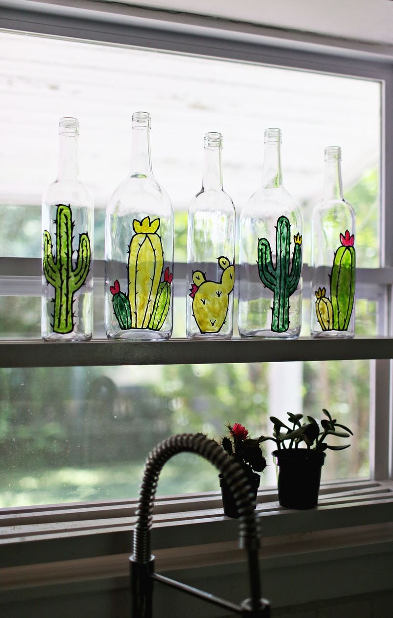 Stained Glass 15 Inspired Ways To Decorate With Empty Wine
