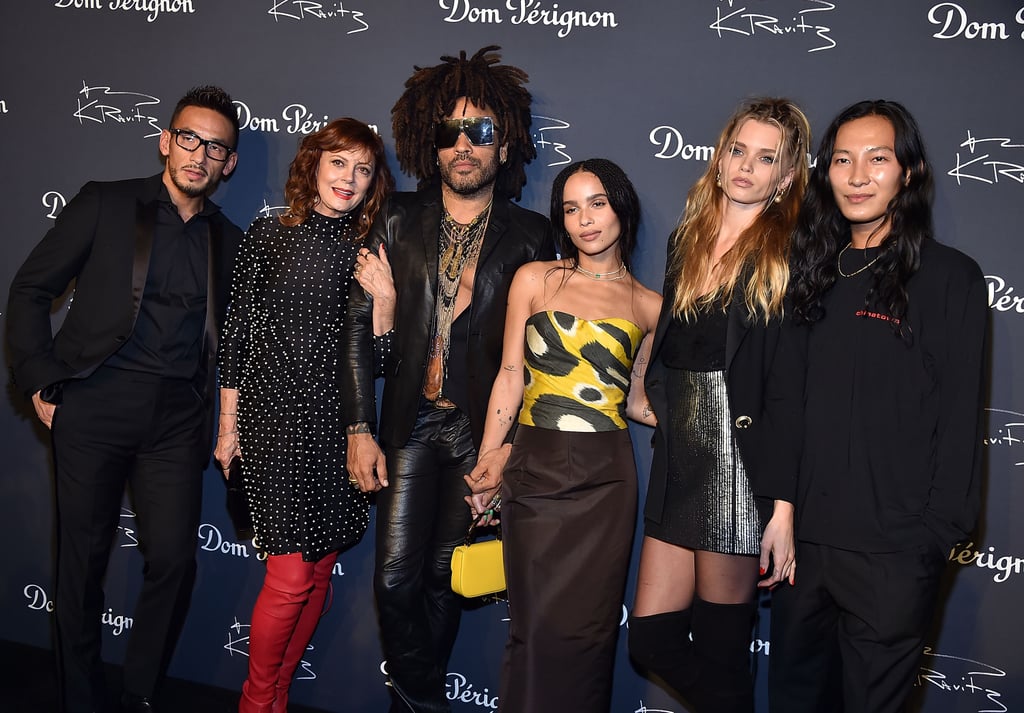 Zoë Kravitz and Lenny Kravitz at Exhibition Opening 2018