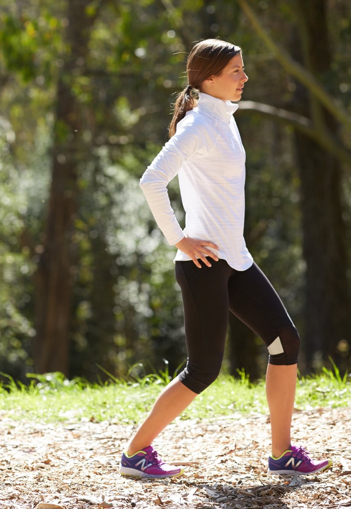 Wall Calf Stretch With Bent Knees