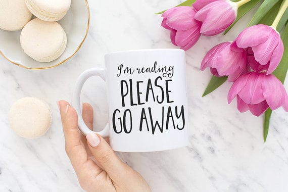 "I'm Reading, Please Go Away" Mug