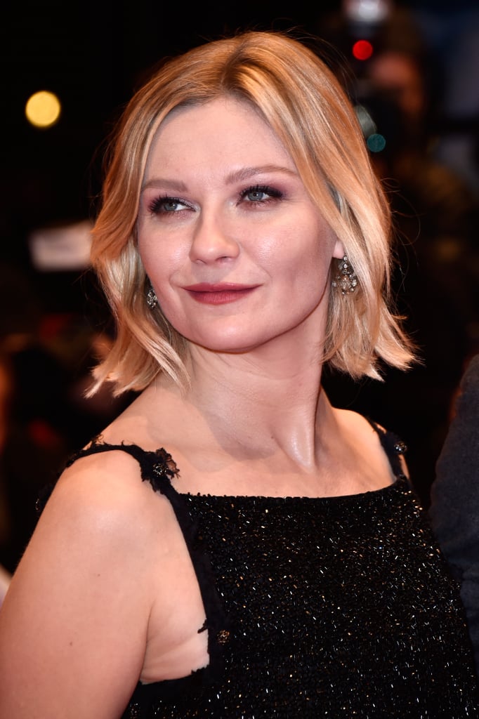 Kirsten Dunst Wearing Black Sparkly Dress