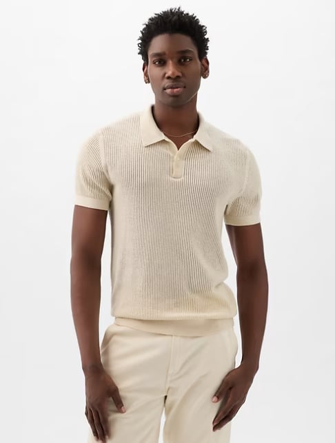 Gap Crochet Polo Shirt