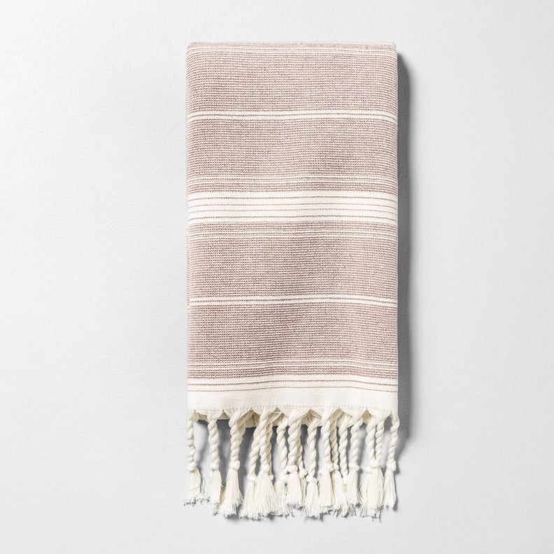 Hand Towel in Striped Rust