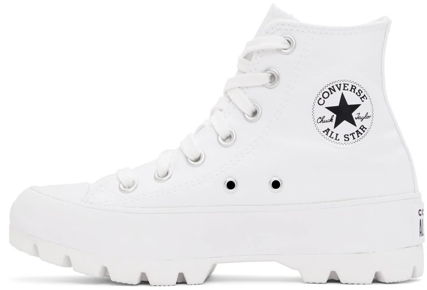 Converse White Lugged Chuck Taylor All Star Hi Sneakers | Doc Martens ...